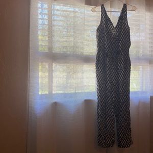 Black & White Patterned Jumpsuit